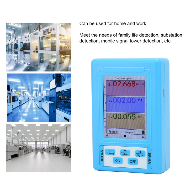 Electromagnetic Radiation ABS Detector Dual Purpose EMF Magnetic Field Tester
