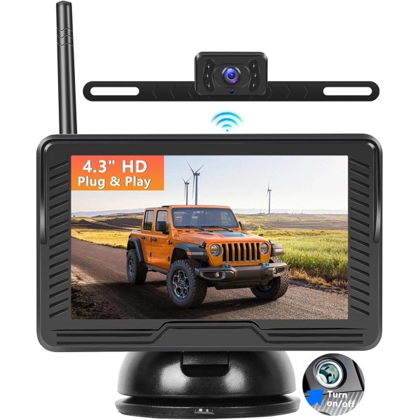 Unbranded Wireless Backup Camera Kit Touch Screen HD Rear View