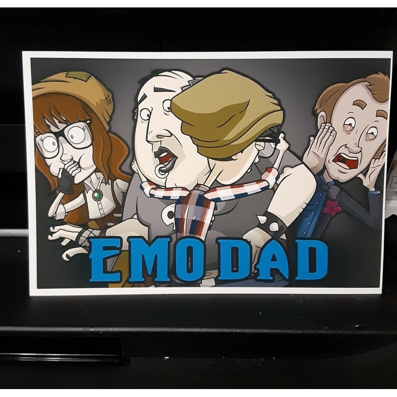 labello12012 Emo Dad Postcards (Matte Paper)