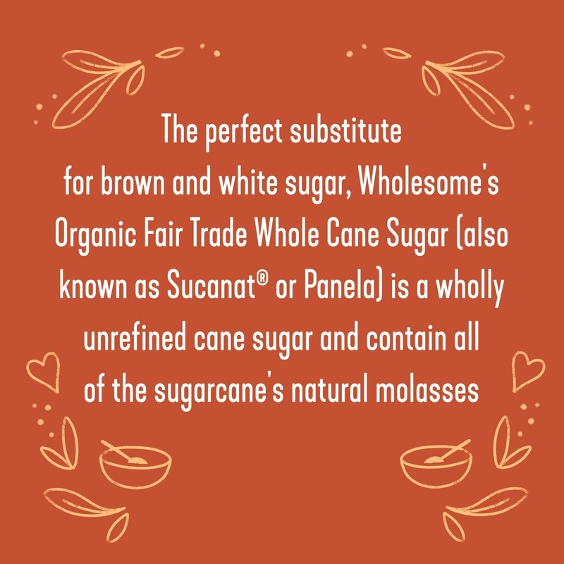 Wholesome Sweeteners 32-Ounce Organic Sucanat Panela Whole Cane Sugar, Fair