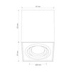 EDO PALLAD 1 Black GU10 Surface-Mounted Spotlight Aluminium Ceiling Light