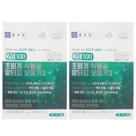 Chong Kun Dang 20100 Supercritical Vegetable Altige Omega 3 900mg x 30 Capsules 2 HISM (36460475) / 종근당 20100 초임계 식물성 알티지 오메가3 900mg x 30캡슐 2개 HISM (36460475)