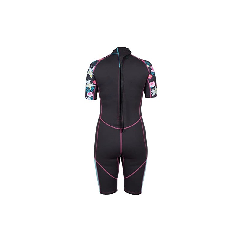 Trespass Womens Wetsuit Short 3mm Back Zipper Sonar