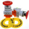 MEETOOT 2pcs Emergency Stop Push Button Switch AC 660V 10A
