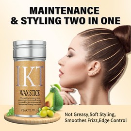 Pink Edge Brush 4 Pcs, Hair Wax Stick for Flyaway, Slick Back Hair Brush for Smooth, Teasing Brush for Add Volume, Rat Tail Combs for Parting