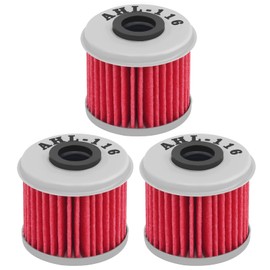 AHL [3pcs] Motorcycle Oil Filter for Honda CRF150F/CRF150R/CRF250L/CRF250R/CRF250X/CRF450/CRF450RX/CRF450X/TRX450ER/TRX450R and More Car Oil Element 15412MEN671 Durability Repair Spare