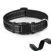 Reflective Dog Collar, Adjustable Nylon Collars with Safety Buckle, Pet