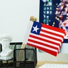 TSMD Liberia Stick Flag Liberian Small Mini Handheld Flags,5x8 Inch,12