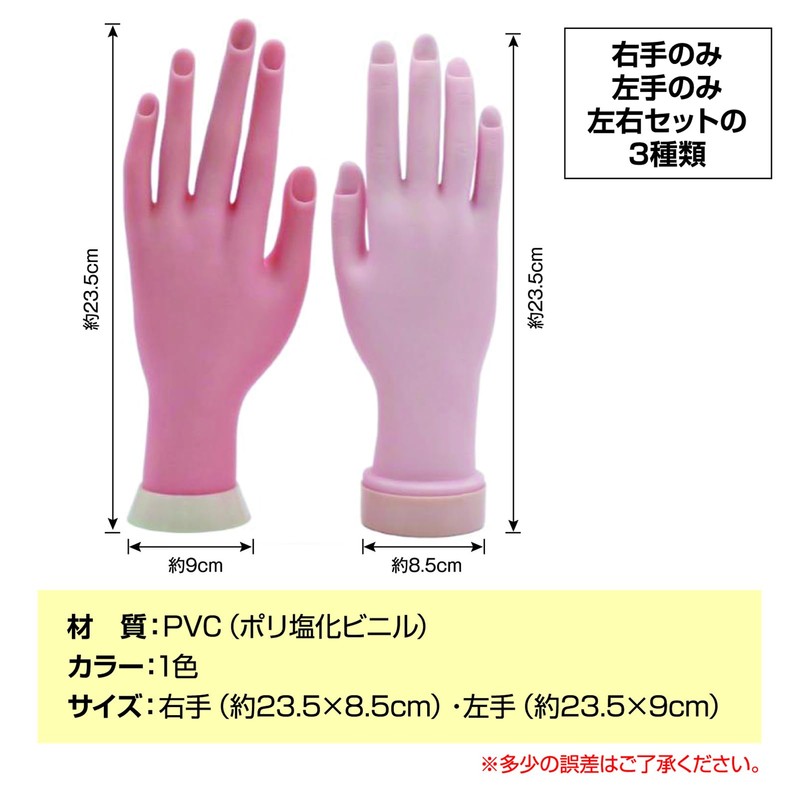 ZERONOWA Hand Mannequin for Nail Practice Hand Torso Training Hand