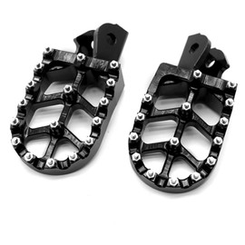 One-piece Alloy Foot Pedals for Surron Light Bee X/S/X160/X260 and E-ride Pro SS/CRF190L/CRF150F CRF230F 2003-2019/Talaria Sting MX3 MX4,Motorcycle Modified Accessories Sur-ron Parts (Black)