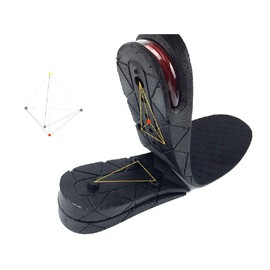 Apanphy® Height Increasing Insole, Bllomsem 3-Layer Height Increase Elevator Shoe Insoles Lift Kit Up 7 cm (2.7") Adjustable Heel Inserts for Men and Women