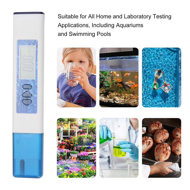 4 in 1 Water Tester PH Meter TDS Meter Clear