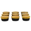 PME BC836 Black with Gold Trim Foil Coated Cupcake Cases