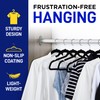 Lifemaster Velvet Clothes Hangers – with 360 Degree Swivel Hook