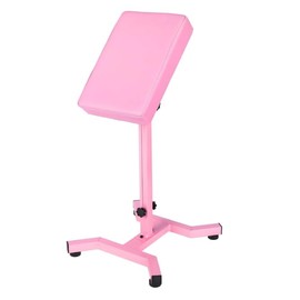 Tattoo Armrest Stand and Legrest, 26"-40" Adjustable Height Tattoo Arm Rest with Thickened Sponge and PVC Leather for Tattoo Studio Tattoo Supply, Black (PINK)