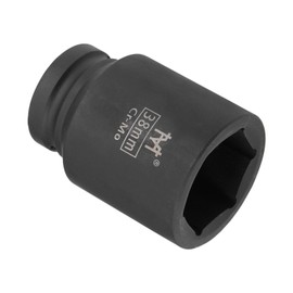 CoCud 6-Point Deep Impact Socket, 3/4-Inch Drive 38mm Socket, Cr-Mo Spindle Axle Nut Impact Socket - (Applications: for Household Maintenance)