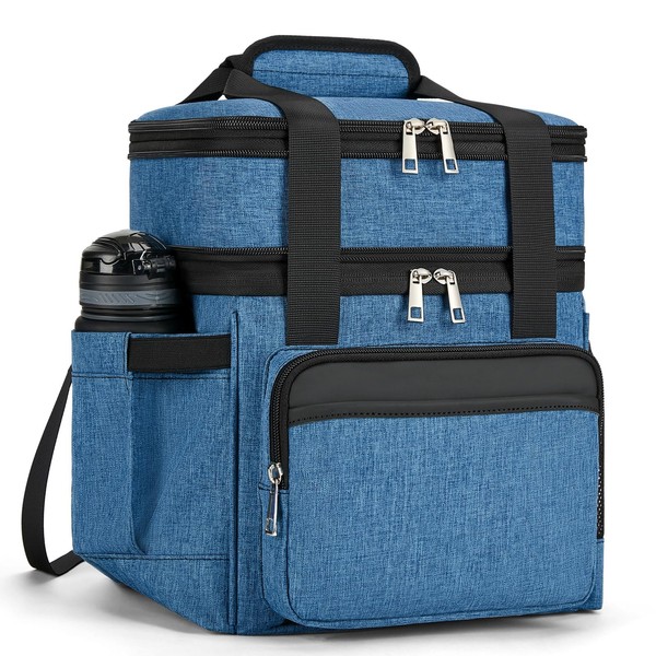 Insulated Lunch Bag for Men Women: Expandable Lunch Bag Box