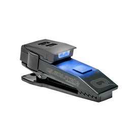 QUIQLITE QuiqLiteX1 Tactical Blue/White Hands-Free LED Pocket Light 5/75/150 Lumens, Stainless Steel & Nylon Pastic Housing (USB Rechargeable)