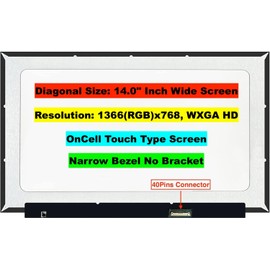 EM EMAJOR TECH New Screen Replacement for HP 14-FQ0050NR 1F6E9UA 1366X768 HD OnCell Touch LCD LED Display with Set of Tape and Tools
