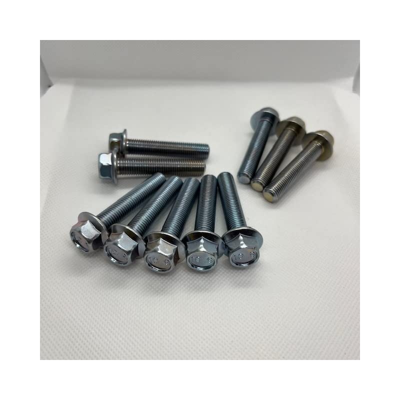 High Strength Flange Bolts M10P = 1.25 (Fine) Trivalent White