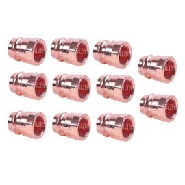 (10-Pack) EZ-FLUID Plumbing 1/2" FIP x Press LF Copper Press Female Adapter Pressure Copper Fitting ProPress Female NPT x Press Connection NSF,cUPC certified,Residential,Commercial.