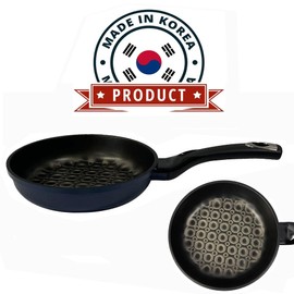 DBM IMPORTS Nonstick 3D Diamond Coating Wok Frying Pan Cookware 8'' (20cm) - MADE IN KOREA