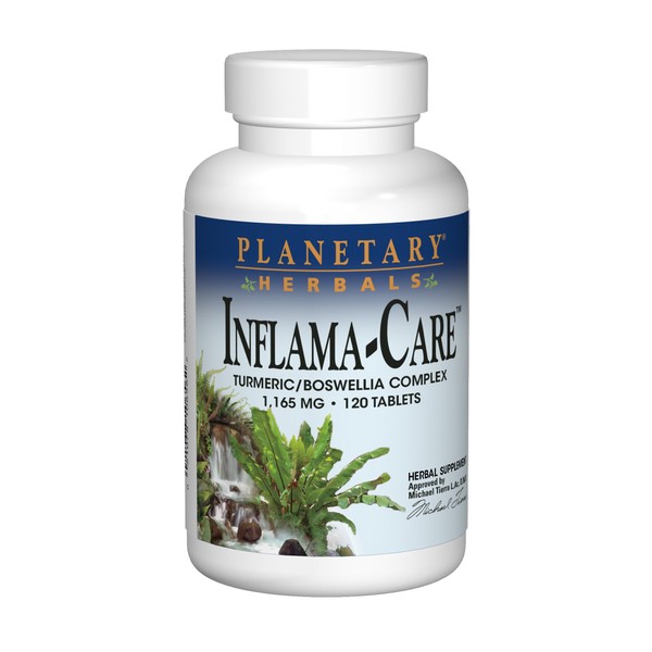 Planetary Herbals Inflama-Care 1165mg Turmeric/Boswellia Complex - 120 Tablets