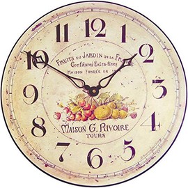 Garden Fruits Wall Clock - 36cm