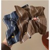 3 Pcs Square Hair Scrunchies Boho Striped Square Elastic Hair
