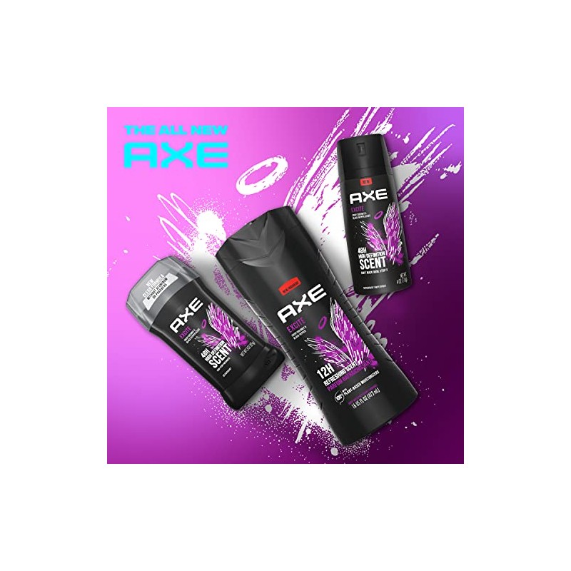 AXE Body Wash para hombre, anarquía 16 oz, paquete doble,