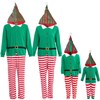 IFFEI Family Matching Christmas Pajamas Set One Piece Striped Hooded