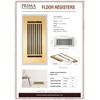 Prima Decorative - Cast Aluminum Floor Register 4" X 10"