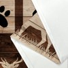 Rustic Cabin Shower Curtain for Bathroom, Bear Deer Forest Wildlife