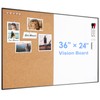 ARCOBIS Cork Board White Board Combo, 36 x 24 Inch