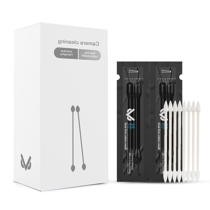 VSGO V-R01E Dust Free Cotton Buds with Paper Sticks, Vacuum