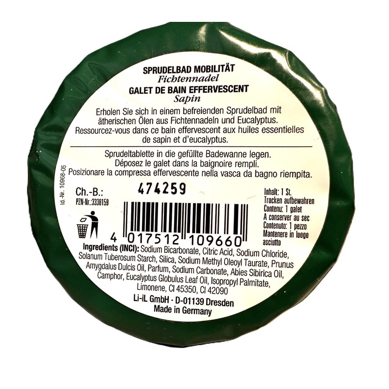 Dresdner Essenz Bubble Bath Mobility Spruce Needle Traditional Natural Essential