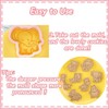8 Mini Animal Cookie Cutters Set, 3D Raised Design Animal