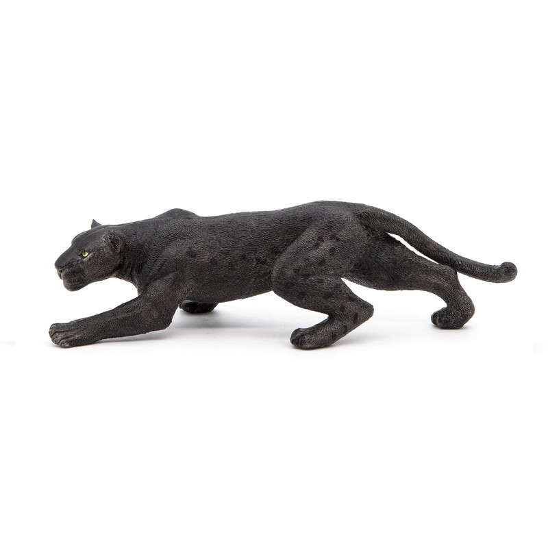 Papo WILD ANIMAL KINGDOM Tiere Figurine, 50026 Black Leopard, Multicolour