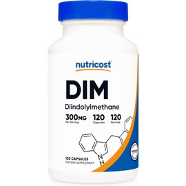 [Japanese Vitamin Supplements] Nutricost DIM (diindrylmethane) + bioperin 300 mg per bottle - 120 capsules