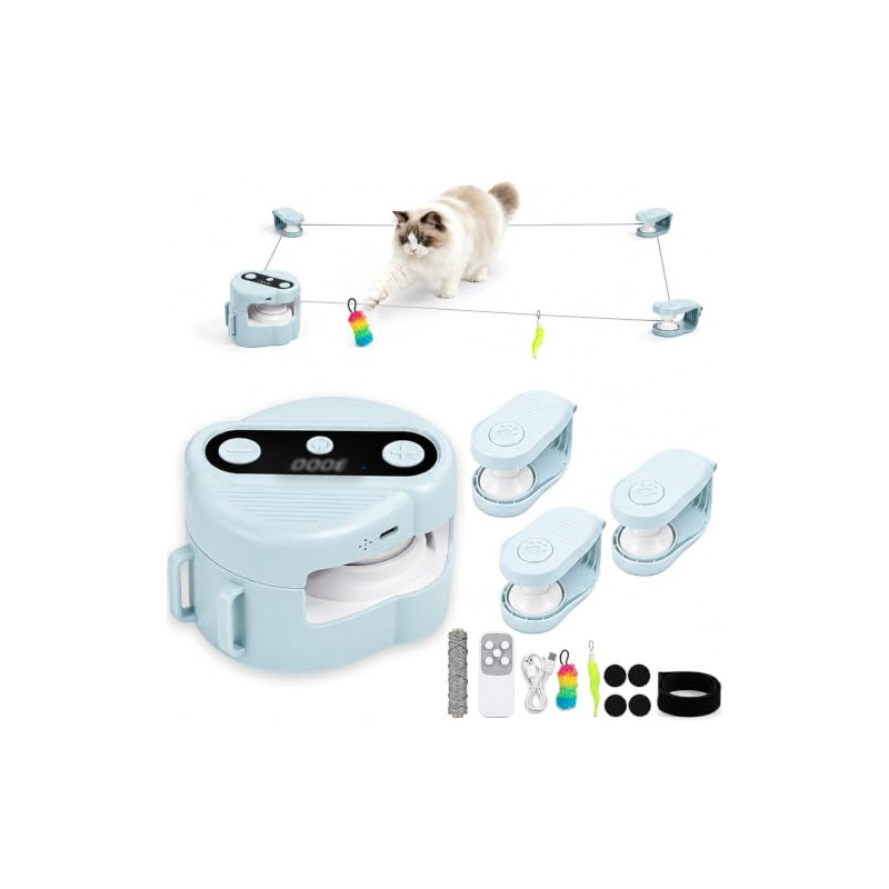 Juguetes para Gatos Interactivos,Cat Running Wheel Interactive Cat Toy con