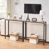 HOMCENES Narrow Console Table, with 2 Support Bar, 29.93" Small