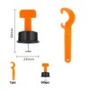 Walquicks 50pcs Reusable Tile Leveler Spacers Kit with Special Wrench,