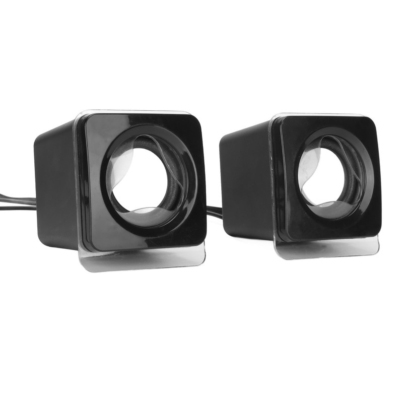 1 Pair Mini USB2.0 Speaker Computer Laptop Desktop Wired Stereo