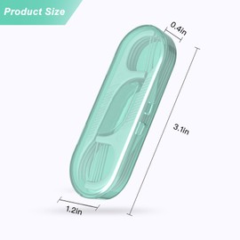 AOCEAN Dental Floss Picks - Travel Floss with Toothpicks - Professional Threader Flossers with 4 Storage Cases - Ideal for Family Hotel and High-Toughness Travel (8 Case)