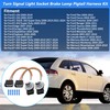 X AUTOHAUX 2 Set Turn Signal Light Socket Brake Lamp