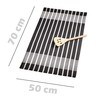 Lashuma Tea Towels Cotton Set, Dry Towels Striped Black -