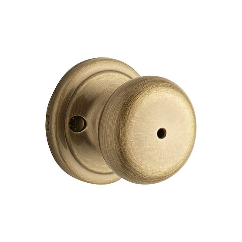 Kwikset Signature Series 97300-828 Antique Brass Juno Bed & Bath