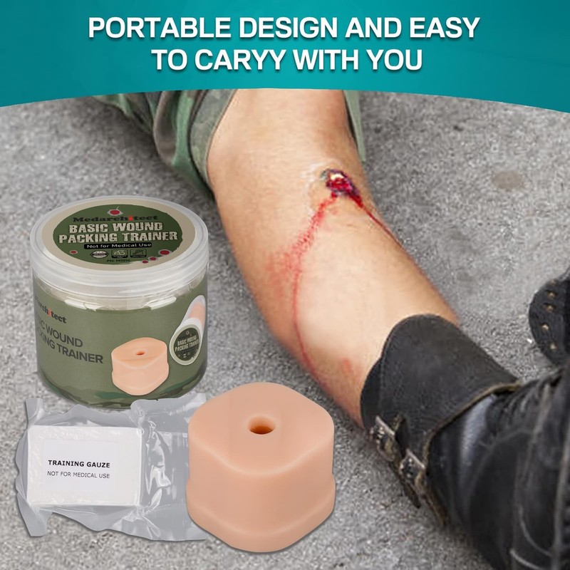 Medarchitect Wound Packing Task Trainer, Bleed Control Tourniquet Trainer, Basic