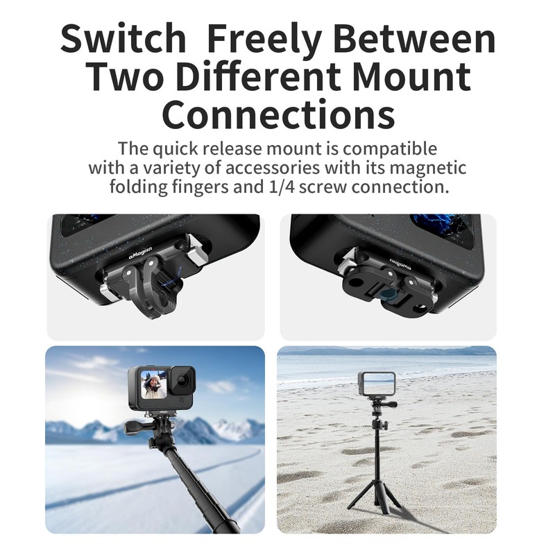 Compatible with GoPro Hero13 12 11 10 9/11 Mini/MAX Magnetic