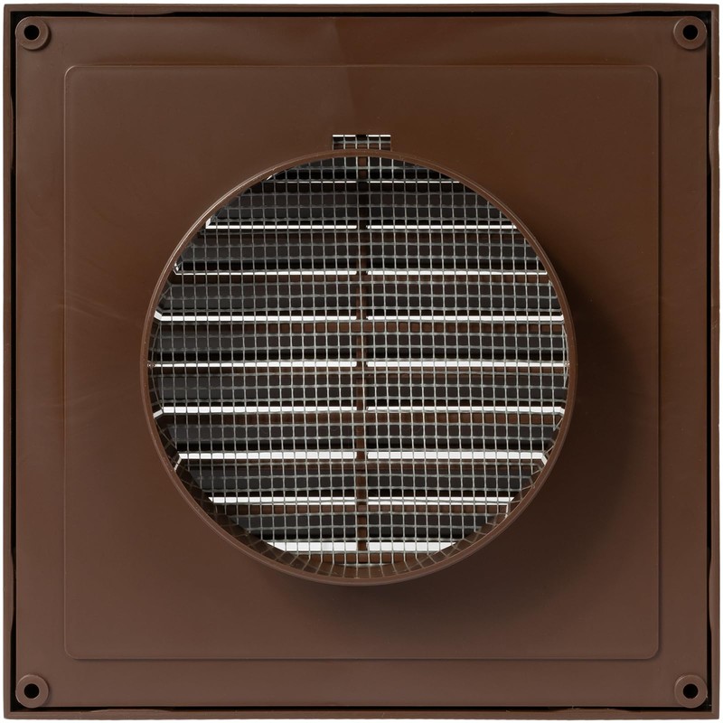 ECOPRO VENT Brown 4" Inch Ventilation Grille - Inside/Outside use